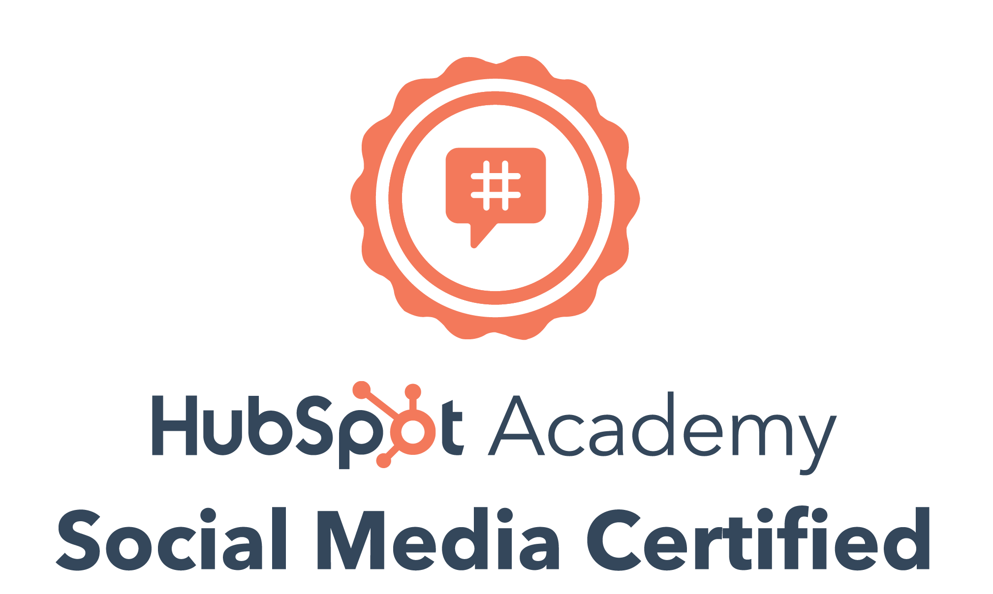 Certification Hubspot Badge Réseaux Sociaux