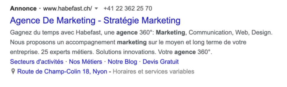 Habefast Article Blog Google Ads Annonce
